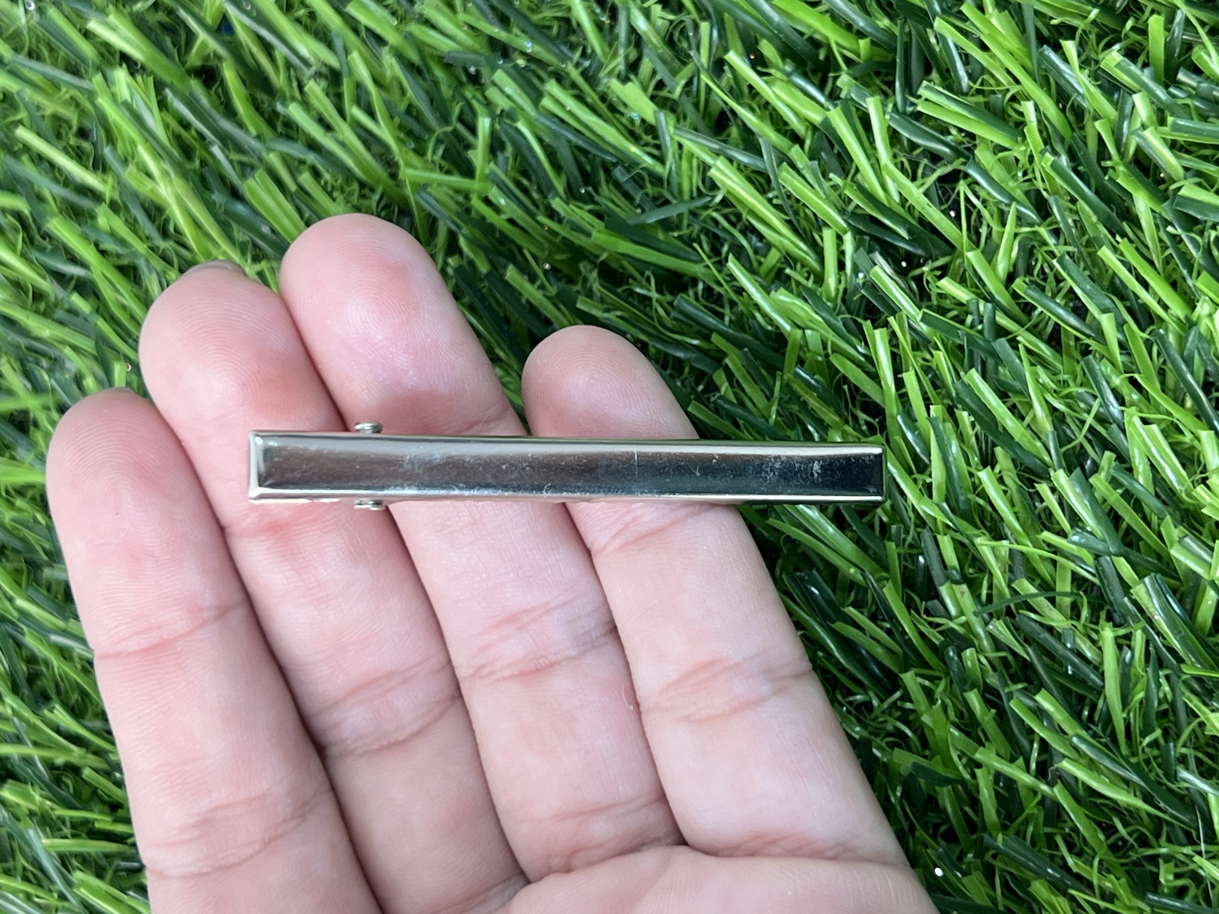 Ganchos De Cabello Caiman Plateado