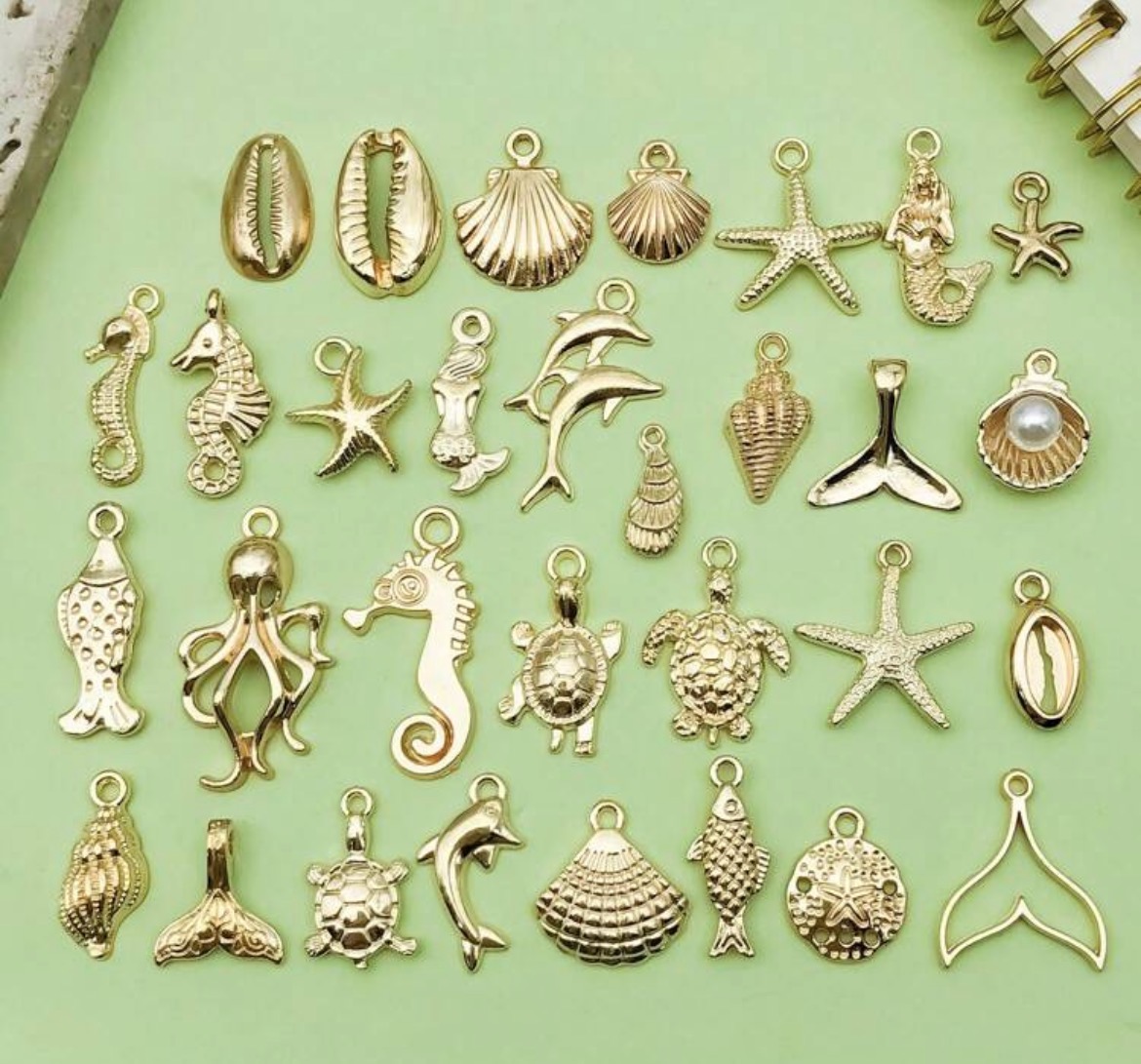 Dijes Marinos Dorados 