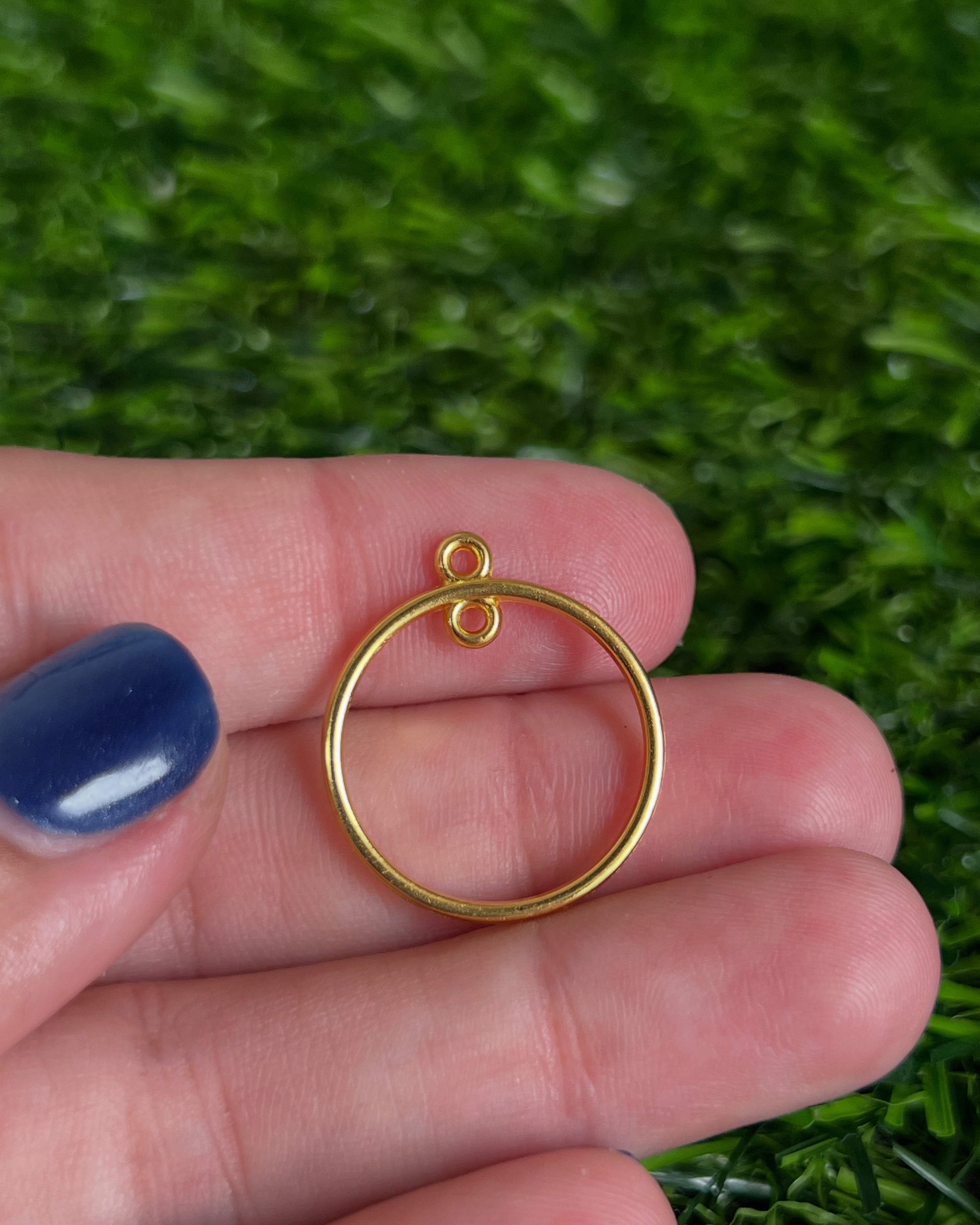 Bisel Redondo Dorado 23 Mm