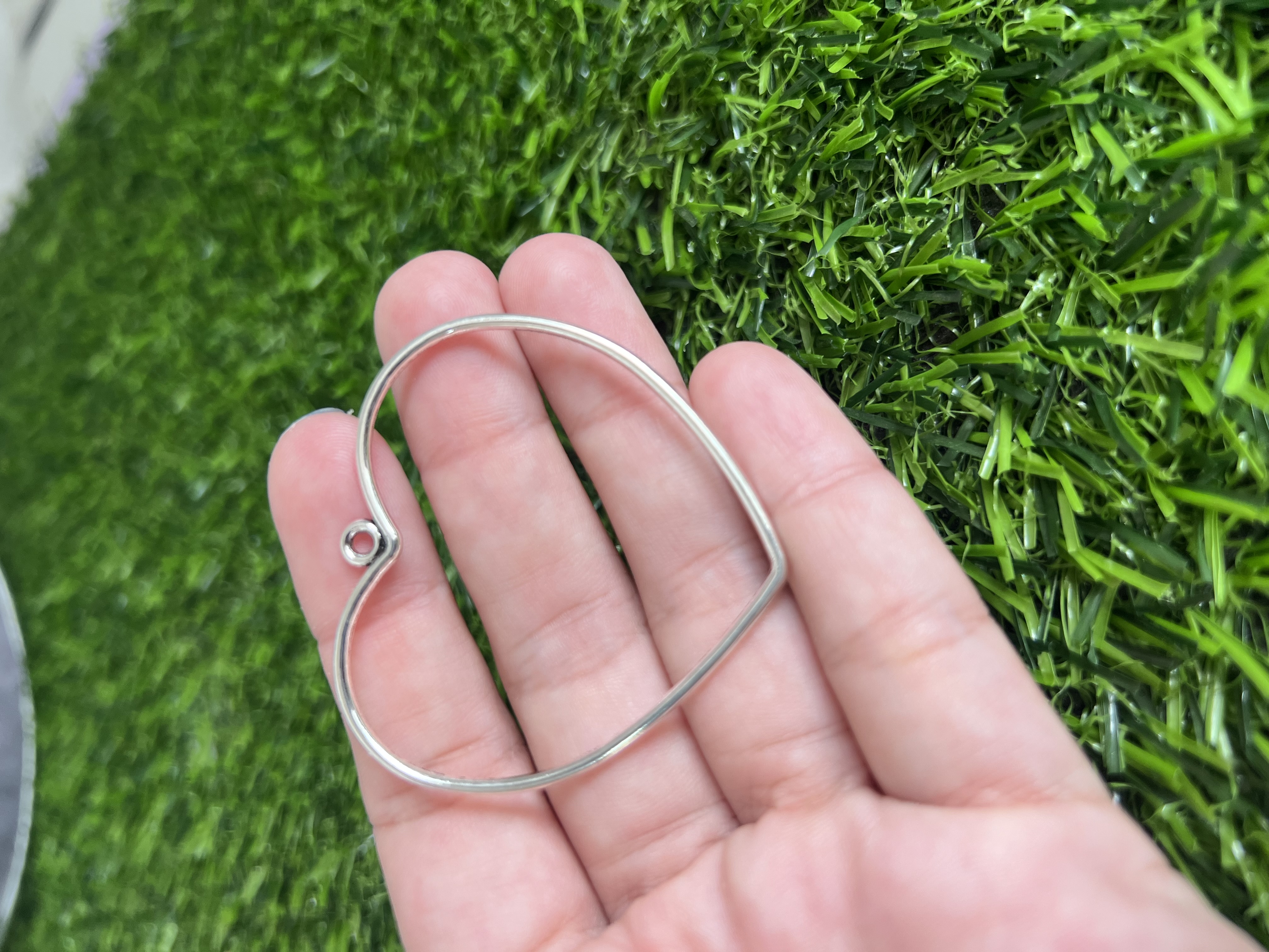 Bisel Corazon Gordito Plateado