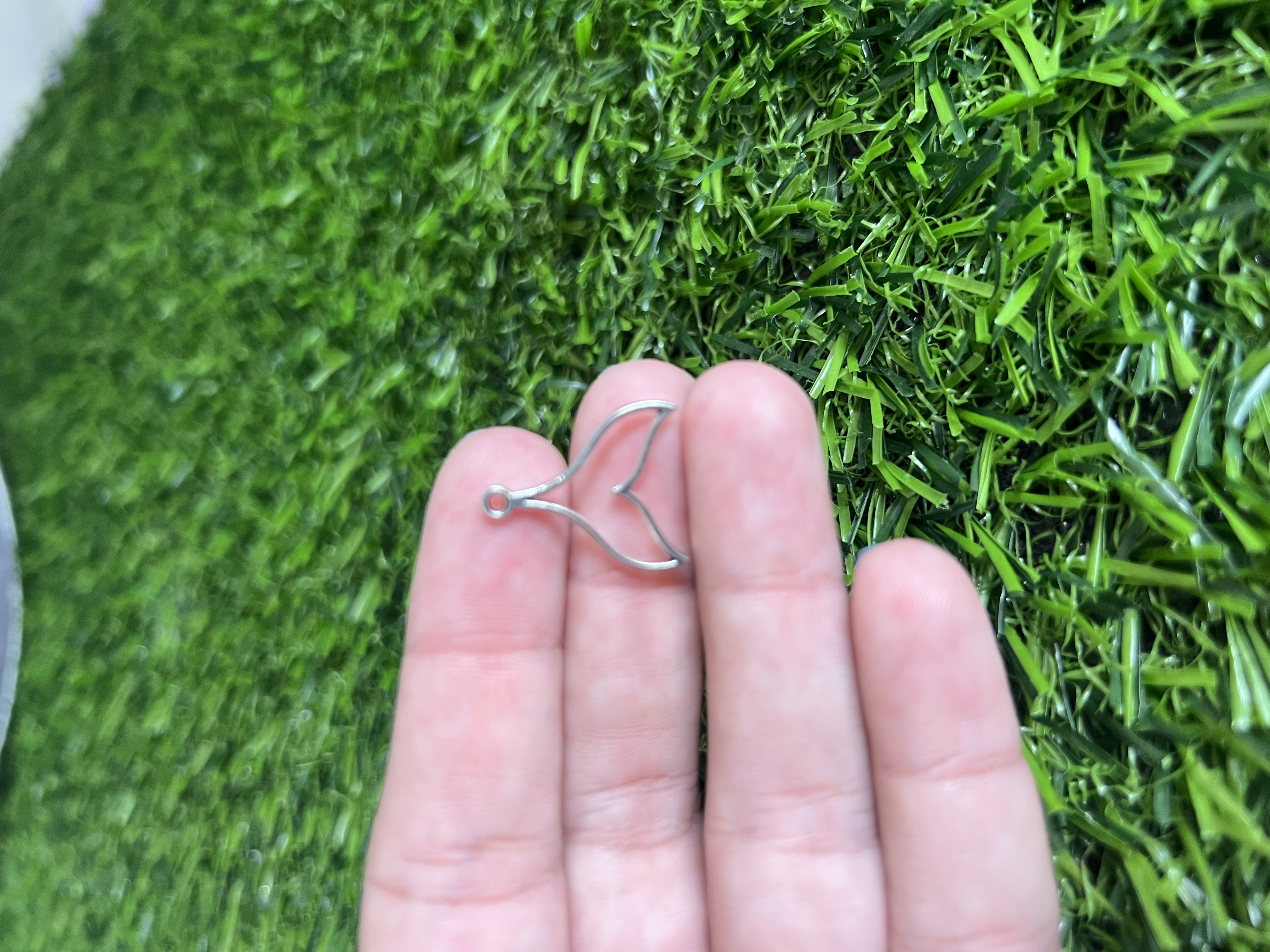 Bisel Cola De Ballena Plateada