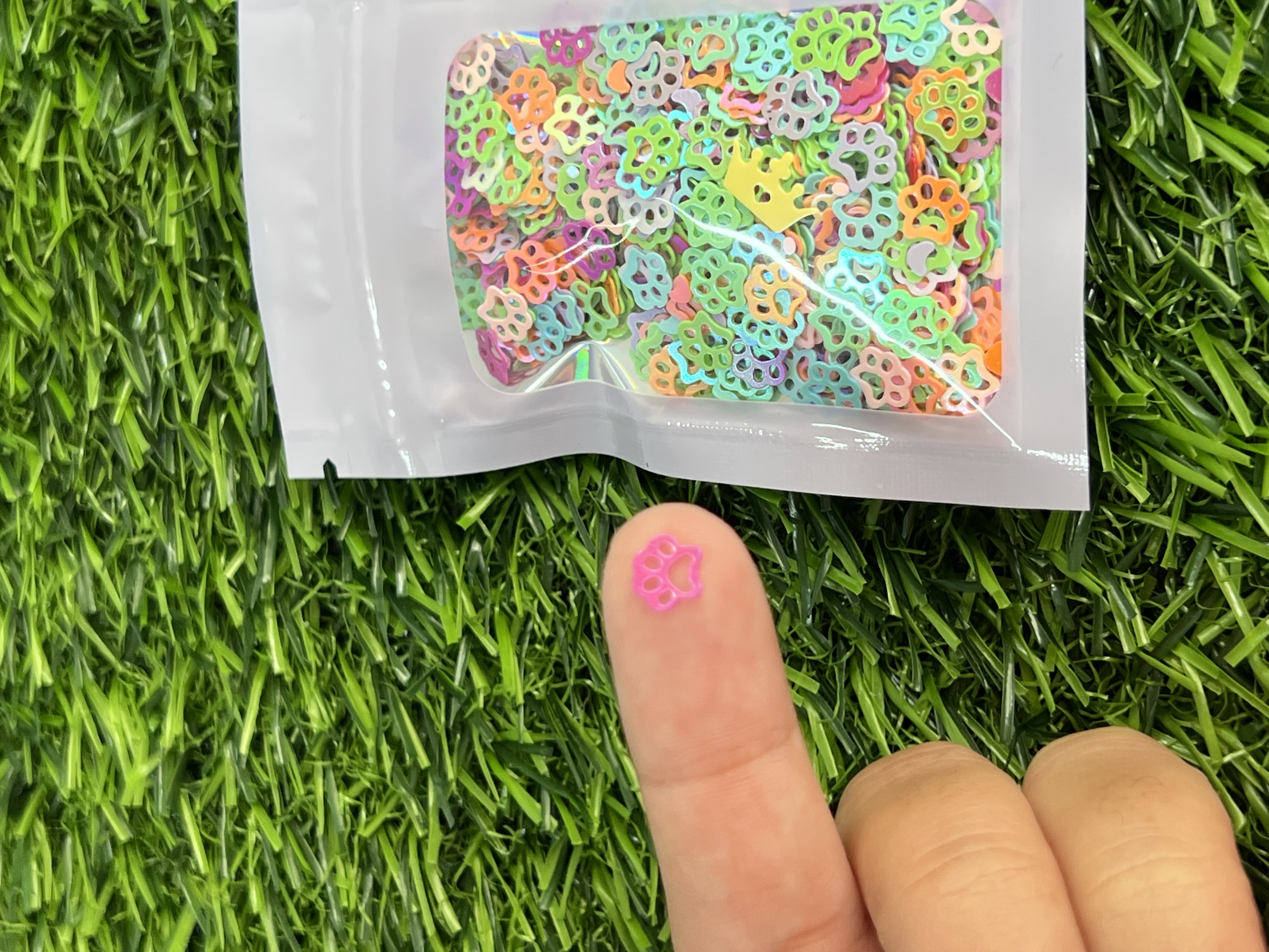 Lentejuelas Paticas Perro  5g