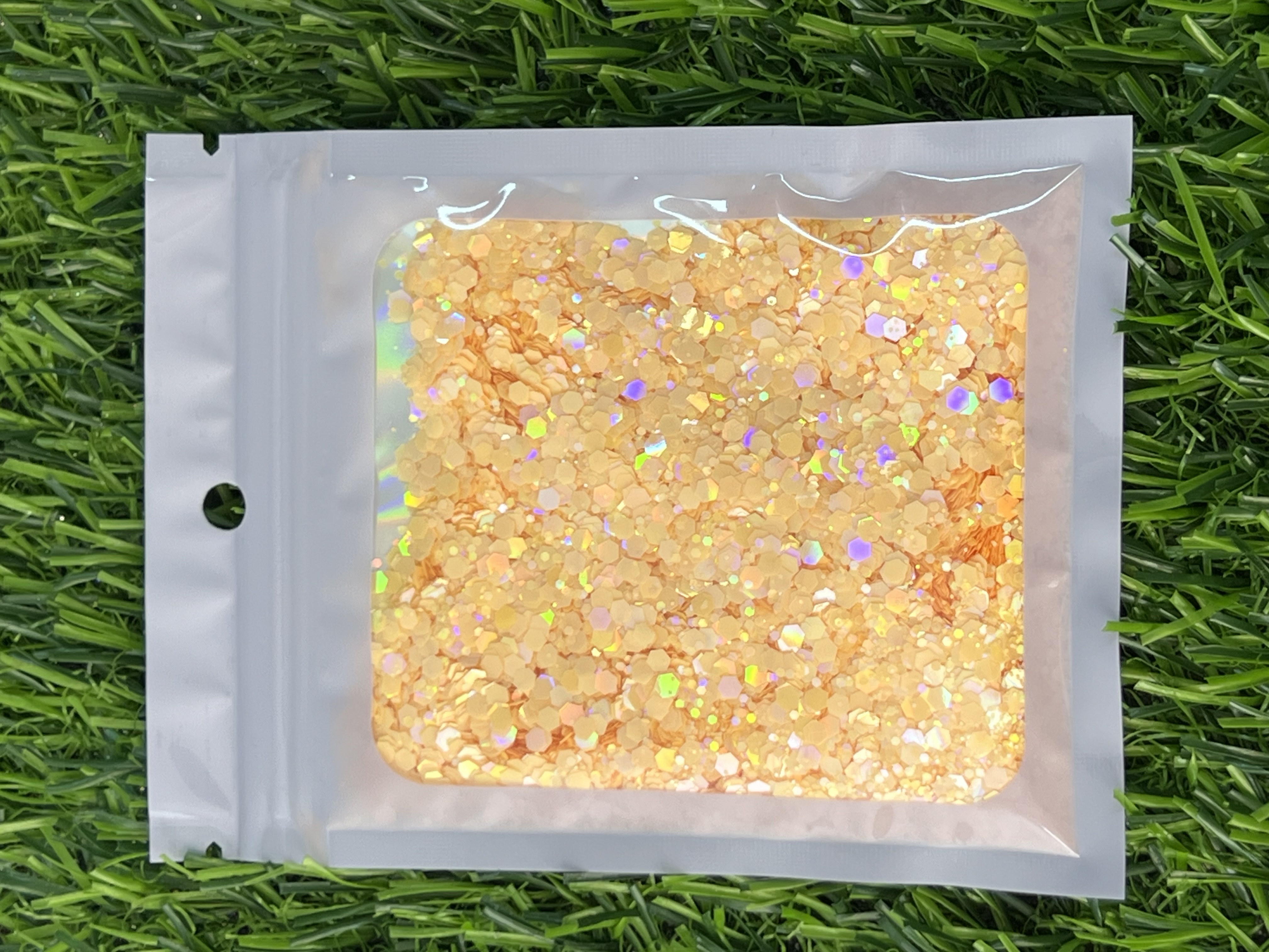 Glitter Chunky 20g Wld03 Naranja Palido