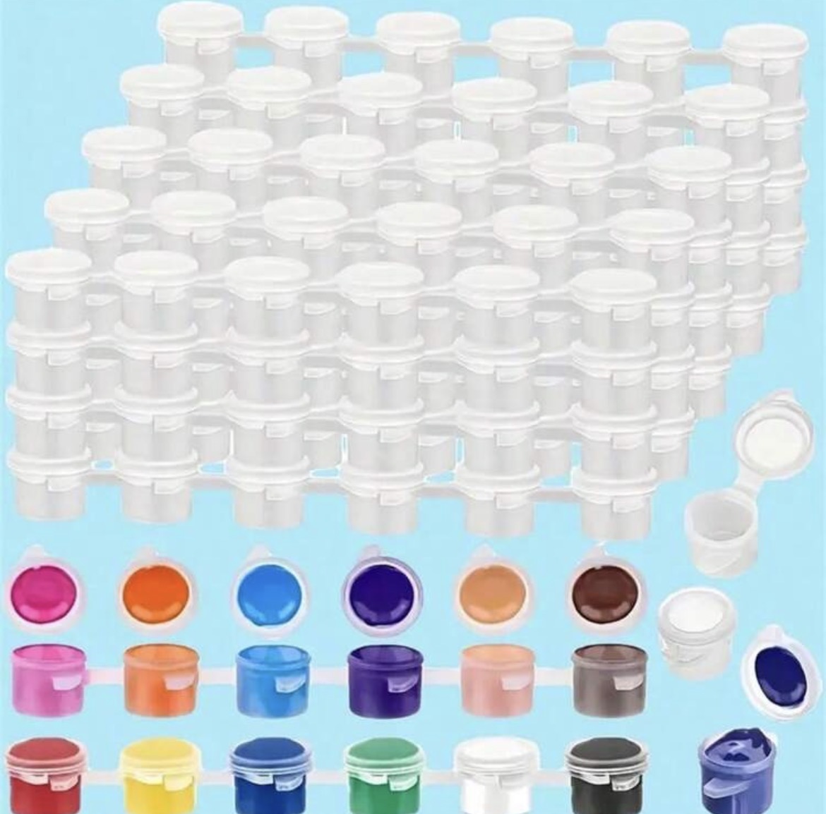 Envases Para Tempera Para Cotillones Artesanías Yeso Cemento 