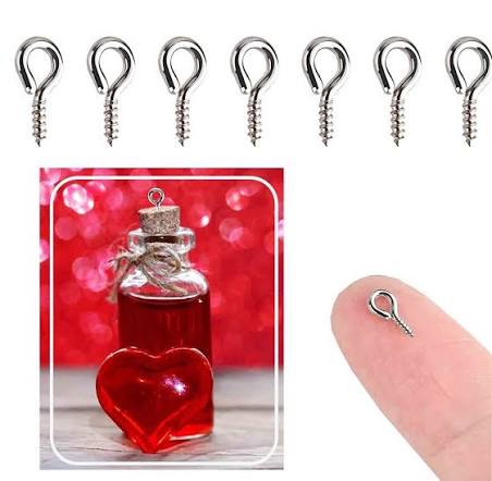 Tornillos Plateados Medianos X100