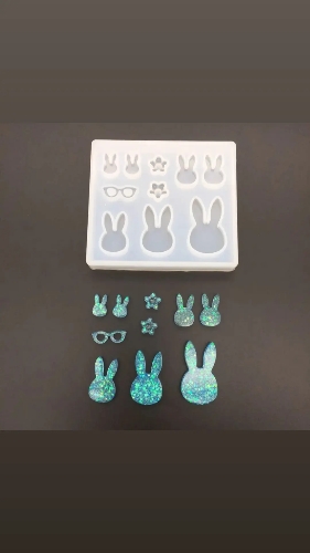 Molde Conejos Pequeños Wax Melt 