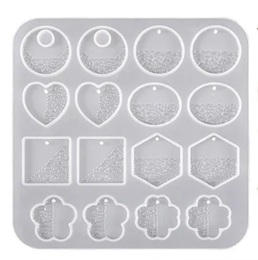 Molde De Zarcillos Con Textura Corazon 