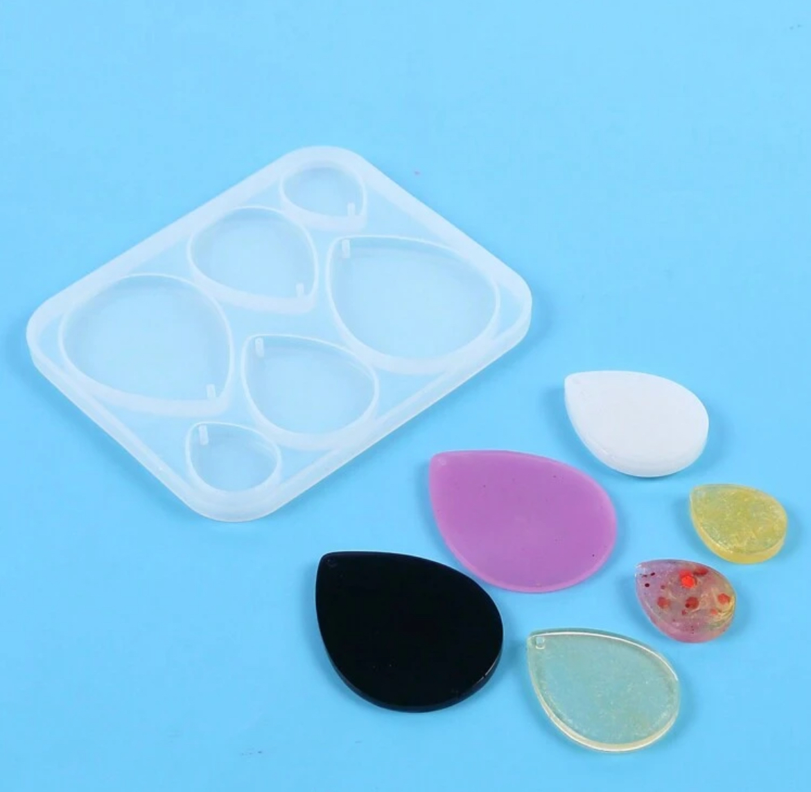 Molde Bisuteria 6 Gotas Diferentes Tama Os