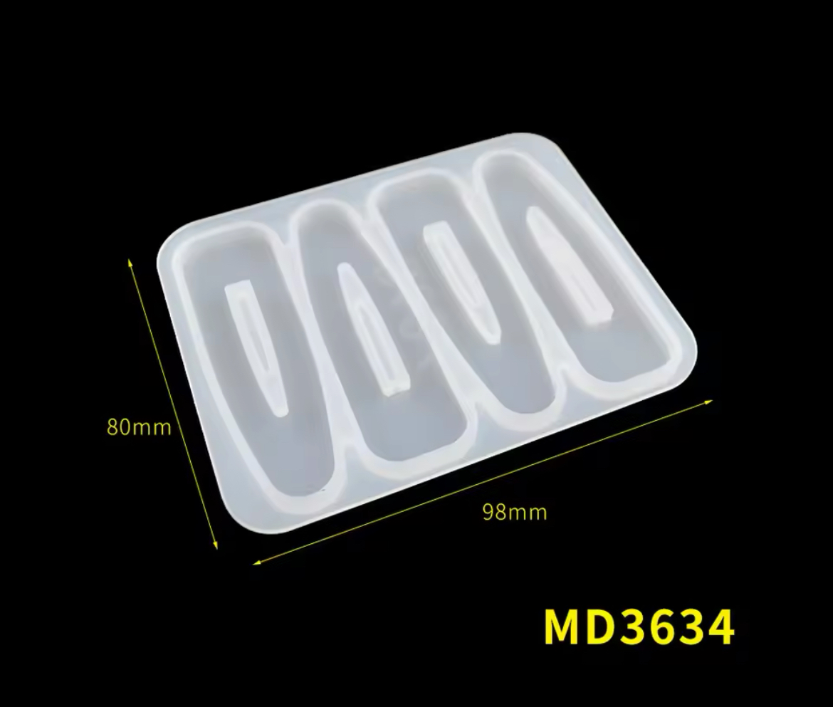 Molde Ganchitos De Cabello 4 Gotas