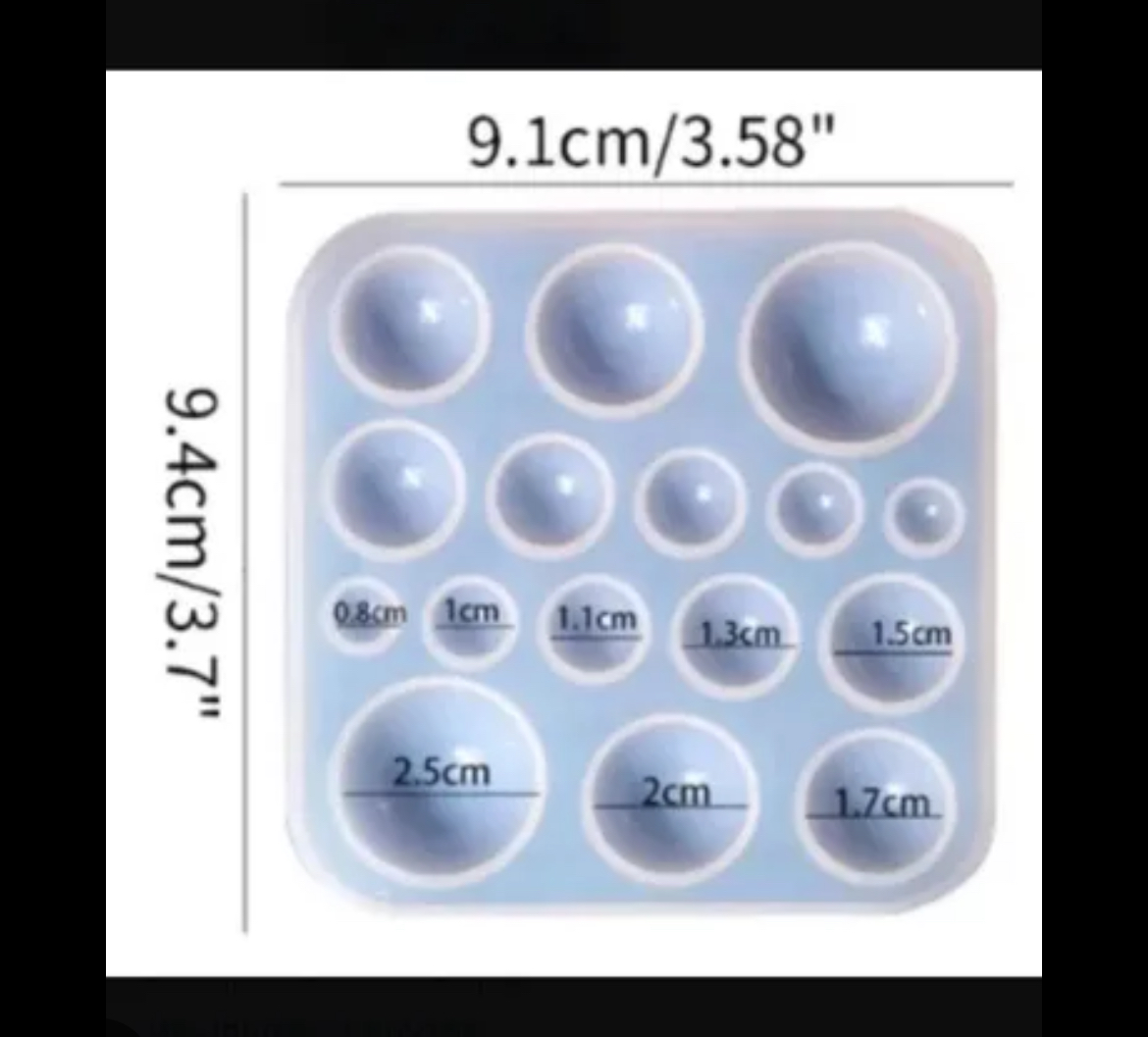 Molde Círculos Media Perlas