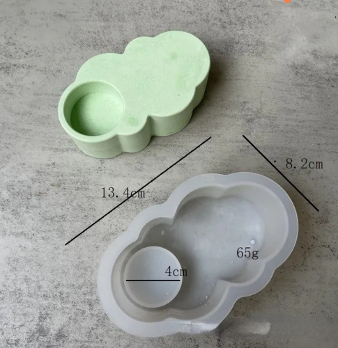 Molde Hogar Portavelas Encapsulado Nube