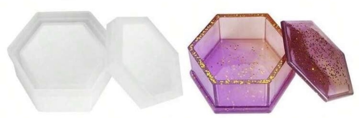 Molde Cofre Hexagonal