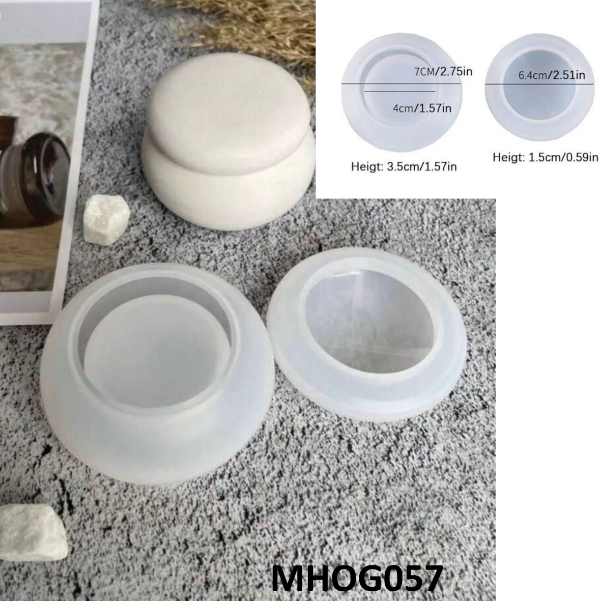 Molde Frasco Redondo Bordes Redondeados