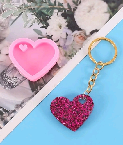 Molde Llavero Corazon Con Corazon