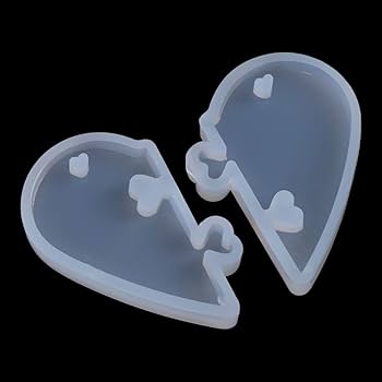 Molde Llavero Corazon Roto / Partido