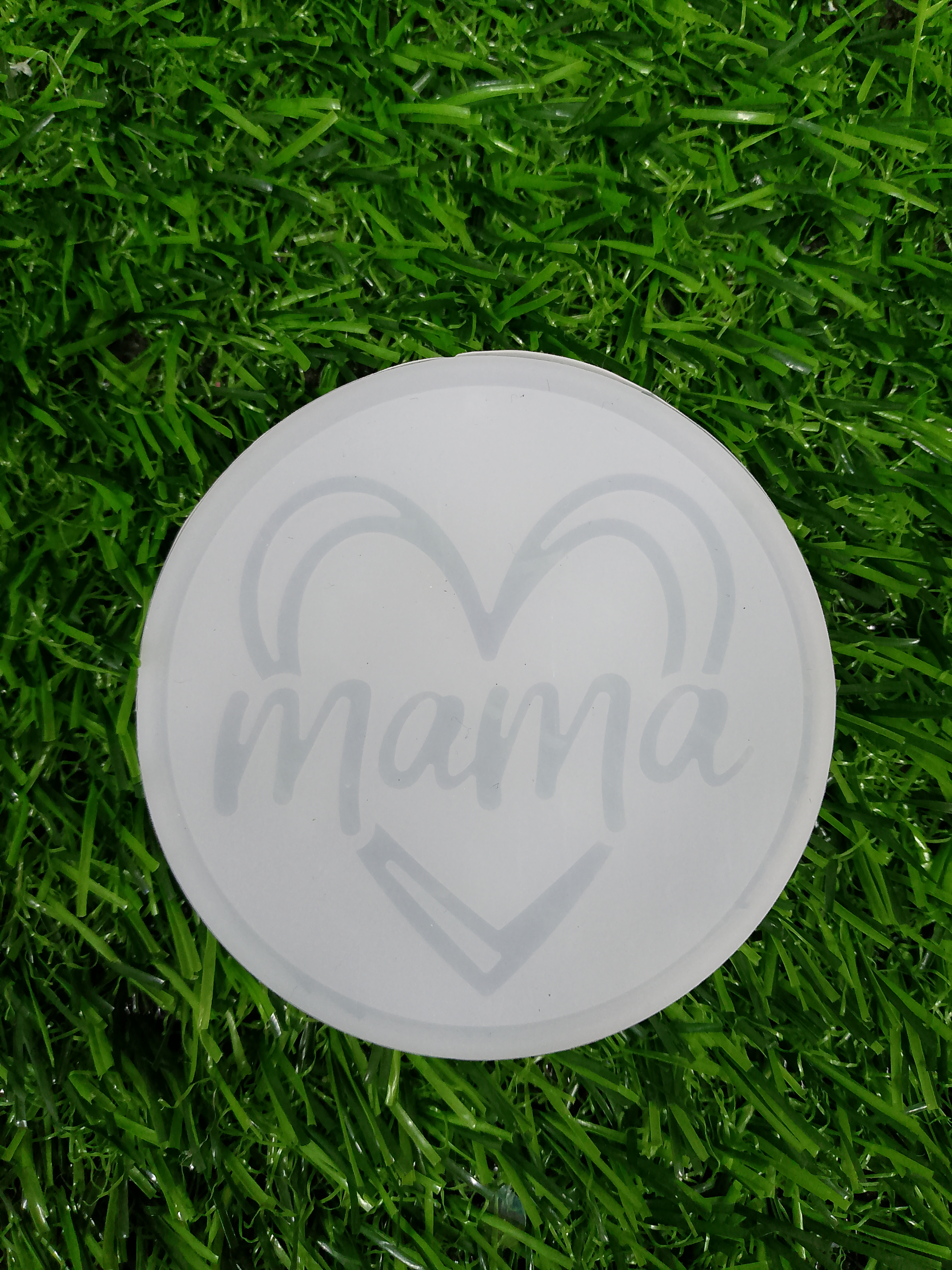 Molde Llavero Mama Redondo Con Corazón Liquidación 