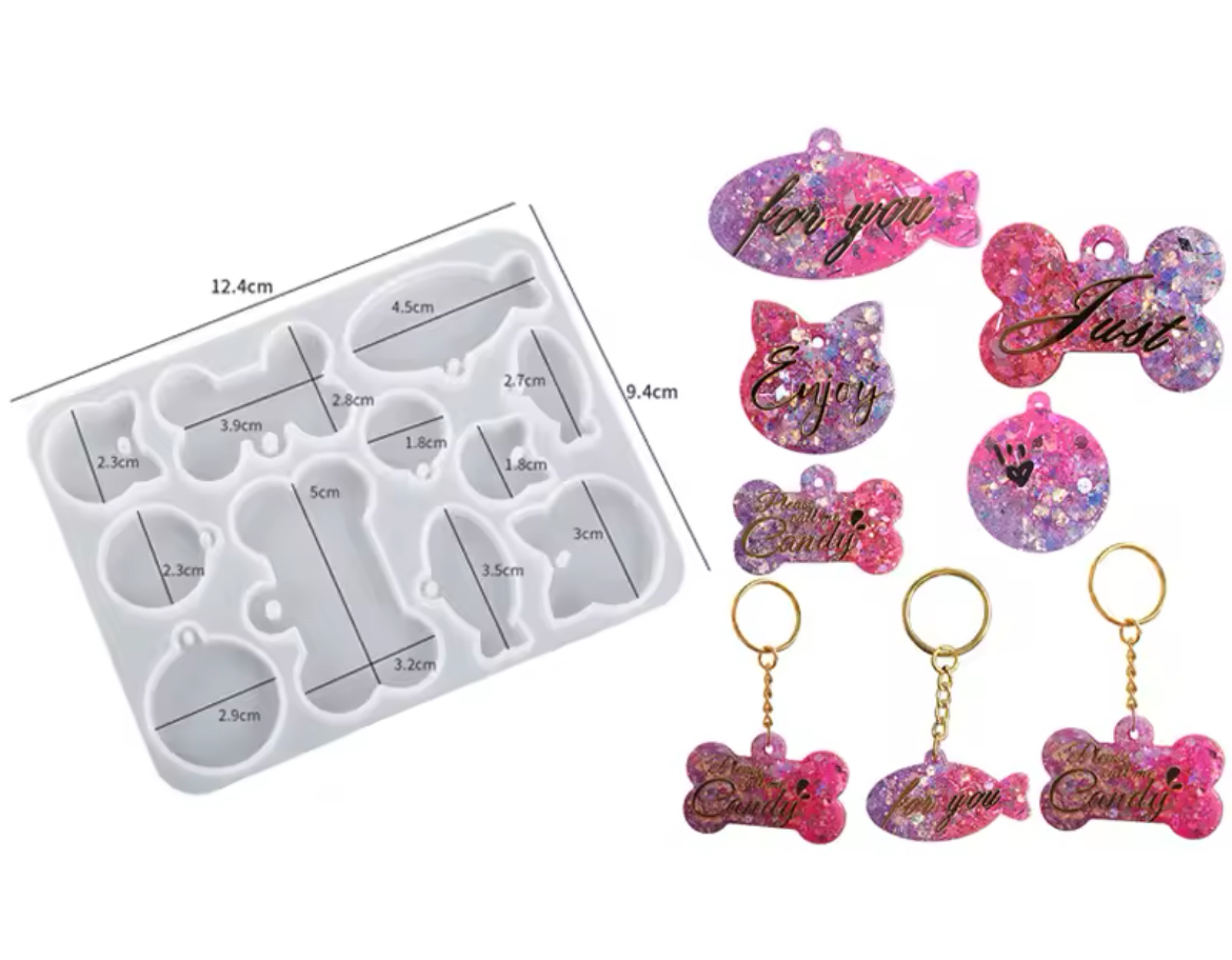 Molde Mascotas Placas Mascotas Molde Transparente Peque O