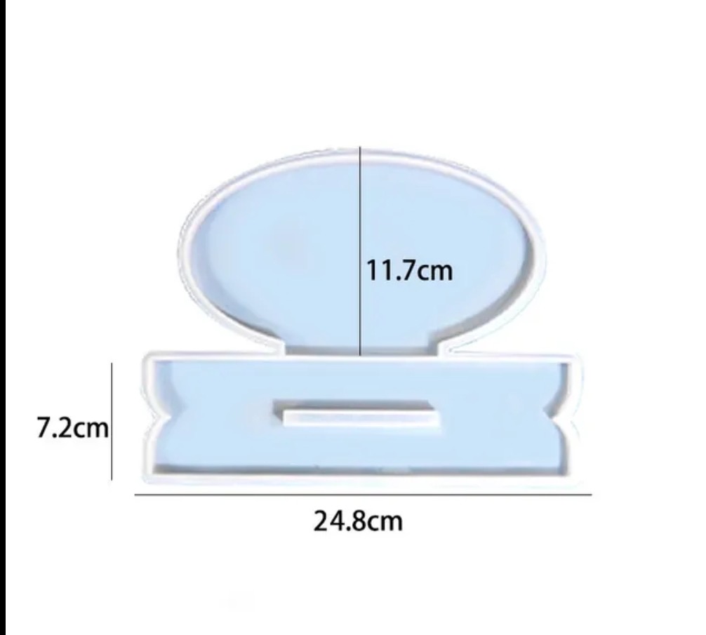 Molde Recuerdo Ovalado Con Base Portaretrato Liquidación 