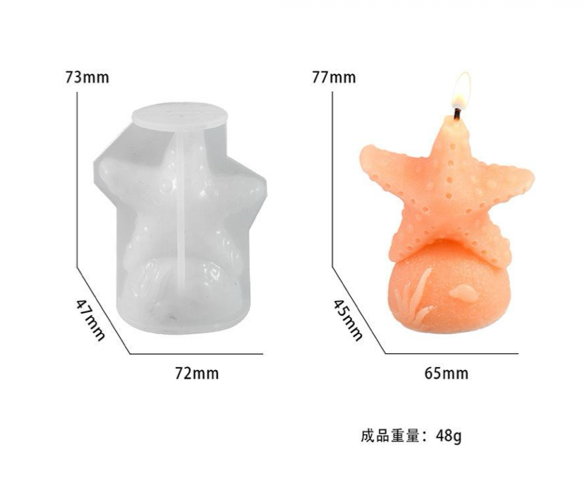 Molde Vela Estrella De Mar