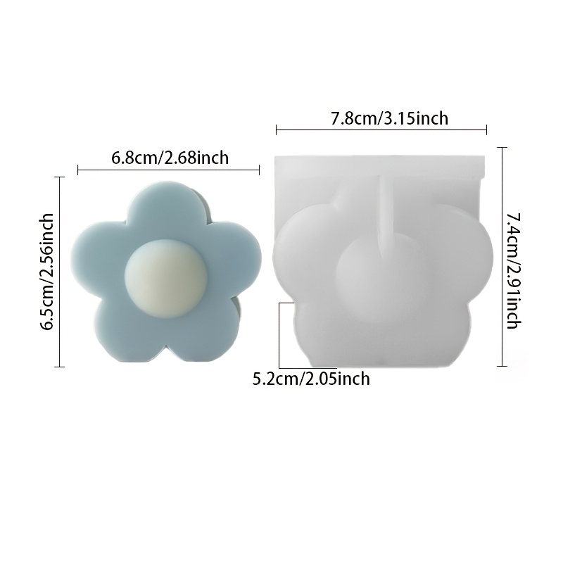 Molde Vela Flor Groovy 33