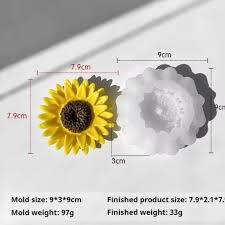 Molde Girasol 1 Para Velas