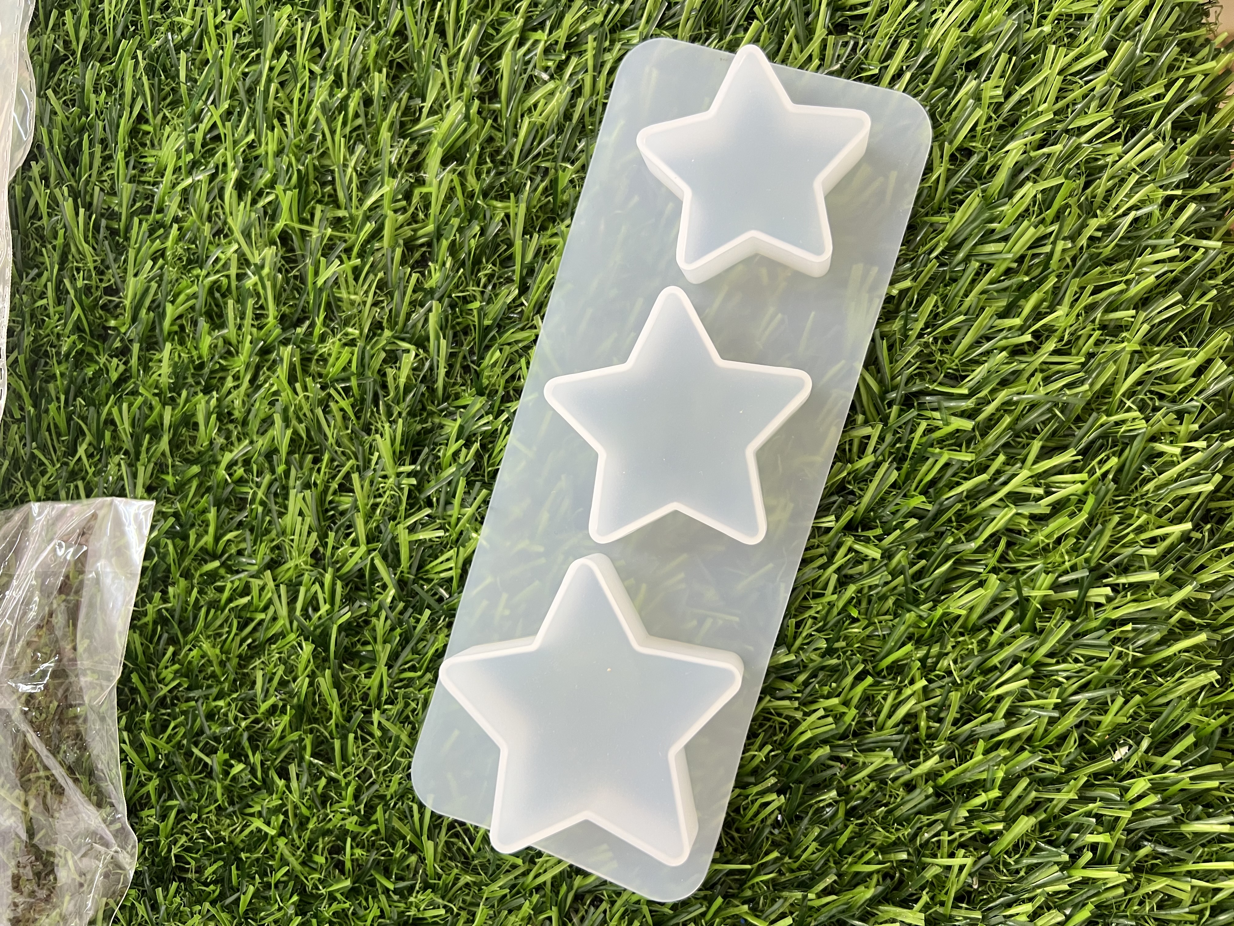 Molde 3 Estrellas Diferentes TamaÑos Para Velas, Jabines O Resina