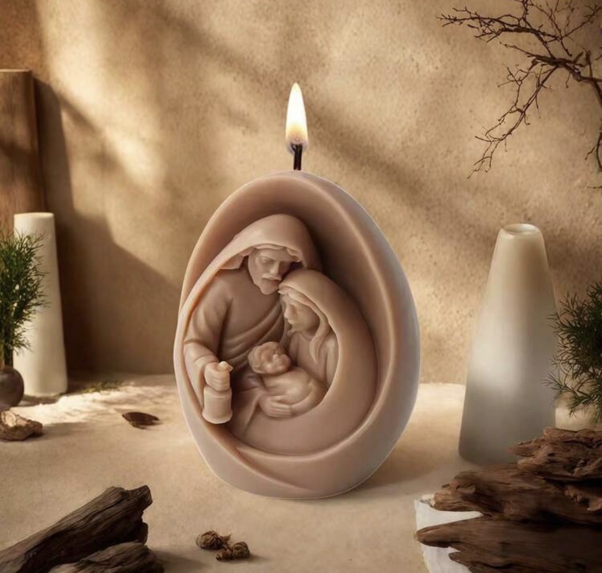 Molde Vela Sagrada Familia 