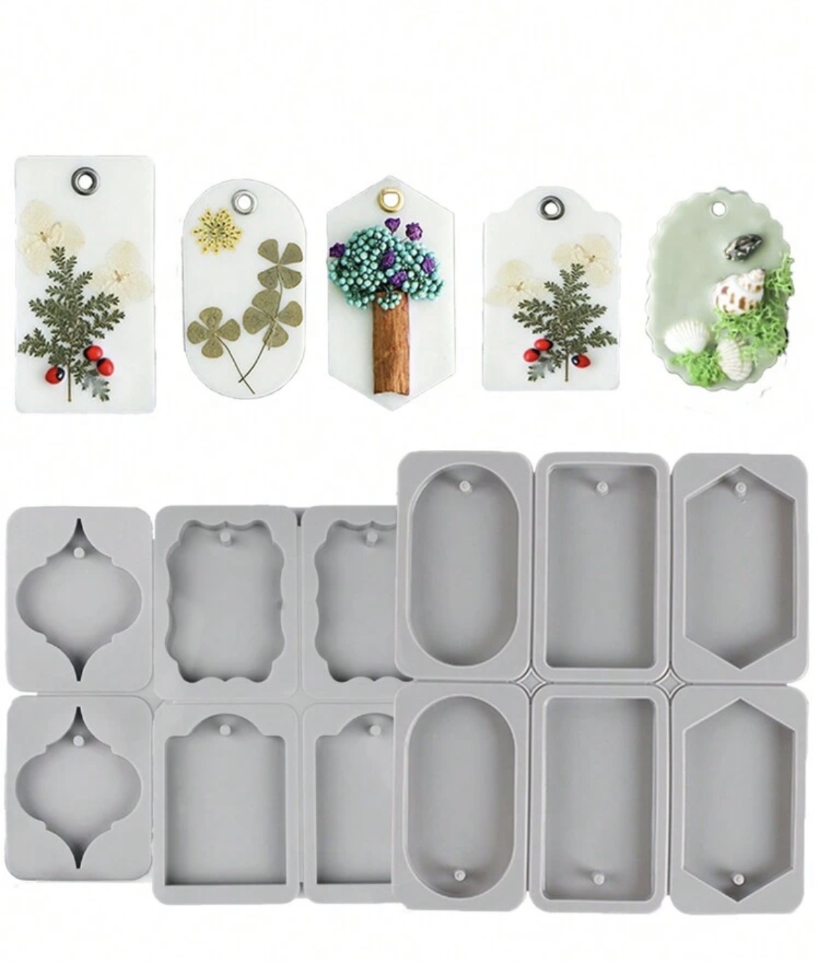 Molde Wax Sachet Molde Gris 6 Cavidades 3 Figuras