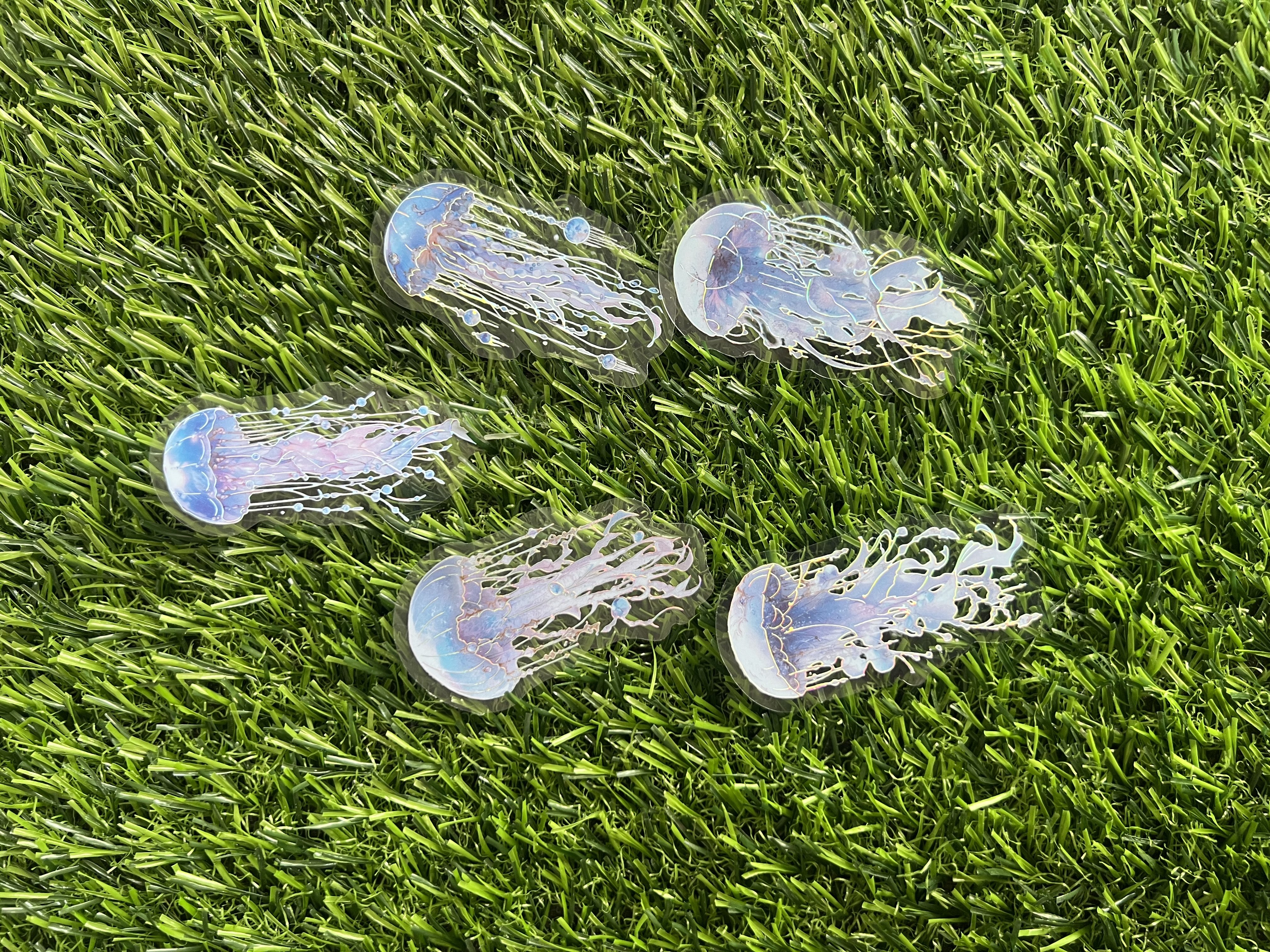 Sticker Holografico Medusas