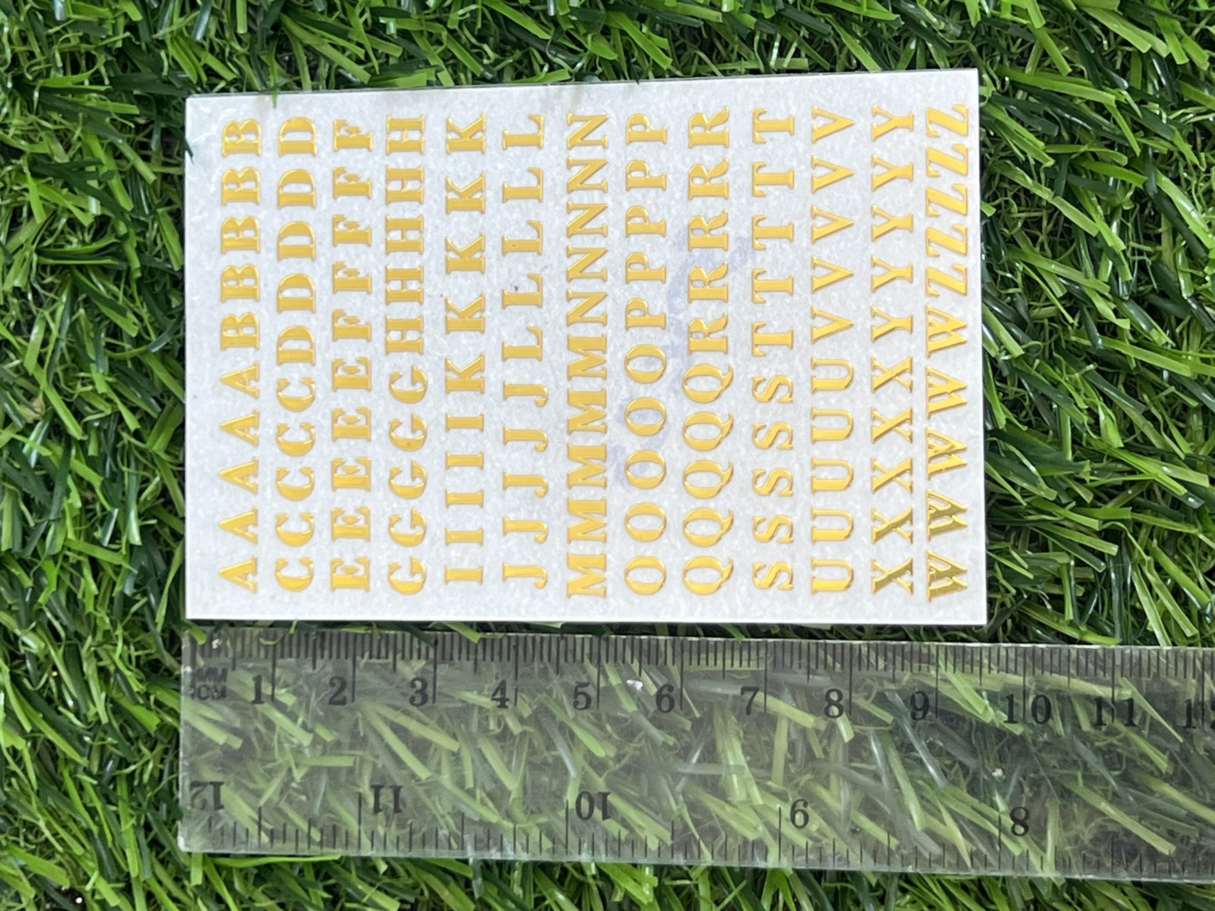 Sticker Letras Doradas Peque As 3m Mayusculas