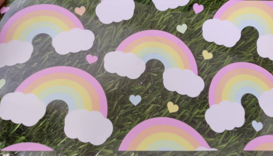 Uvdtf Arcoíris Pastel