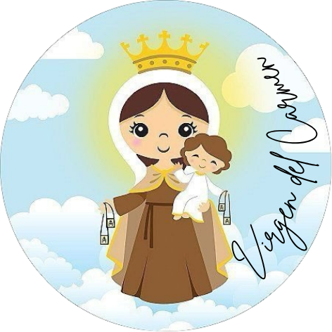 Uvdtf Llavero Virgen Del Carmen 