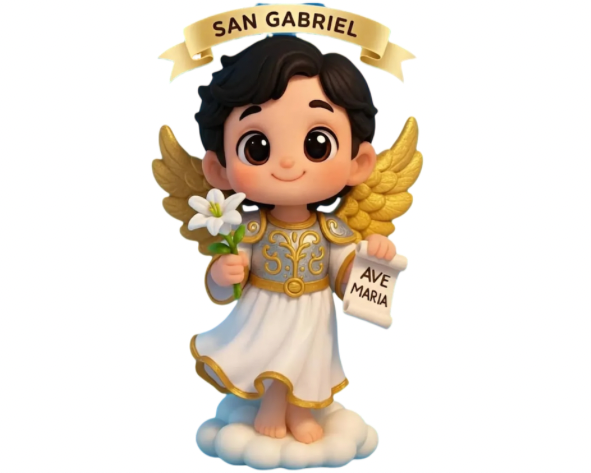 Uvdtf Llavero San Gabriel Arcangel 3d