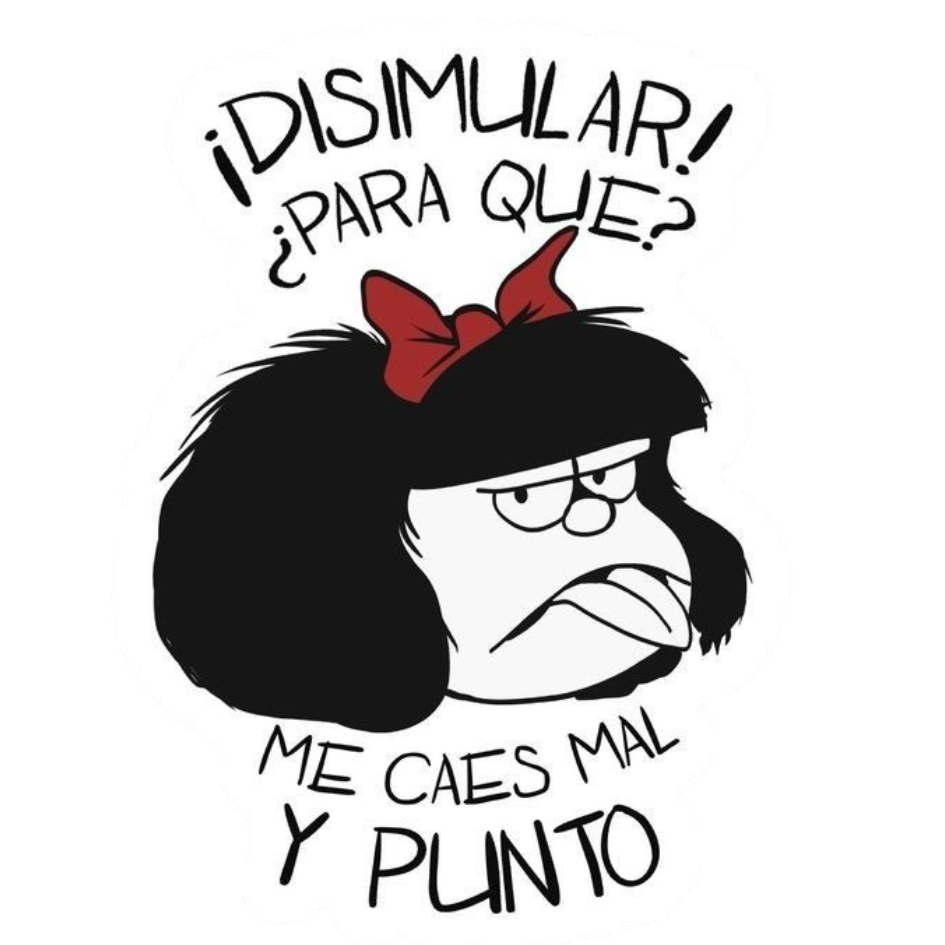 Uvdtf Taza Mafalda Me Caes Mal