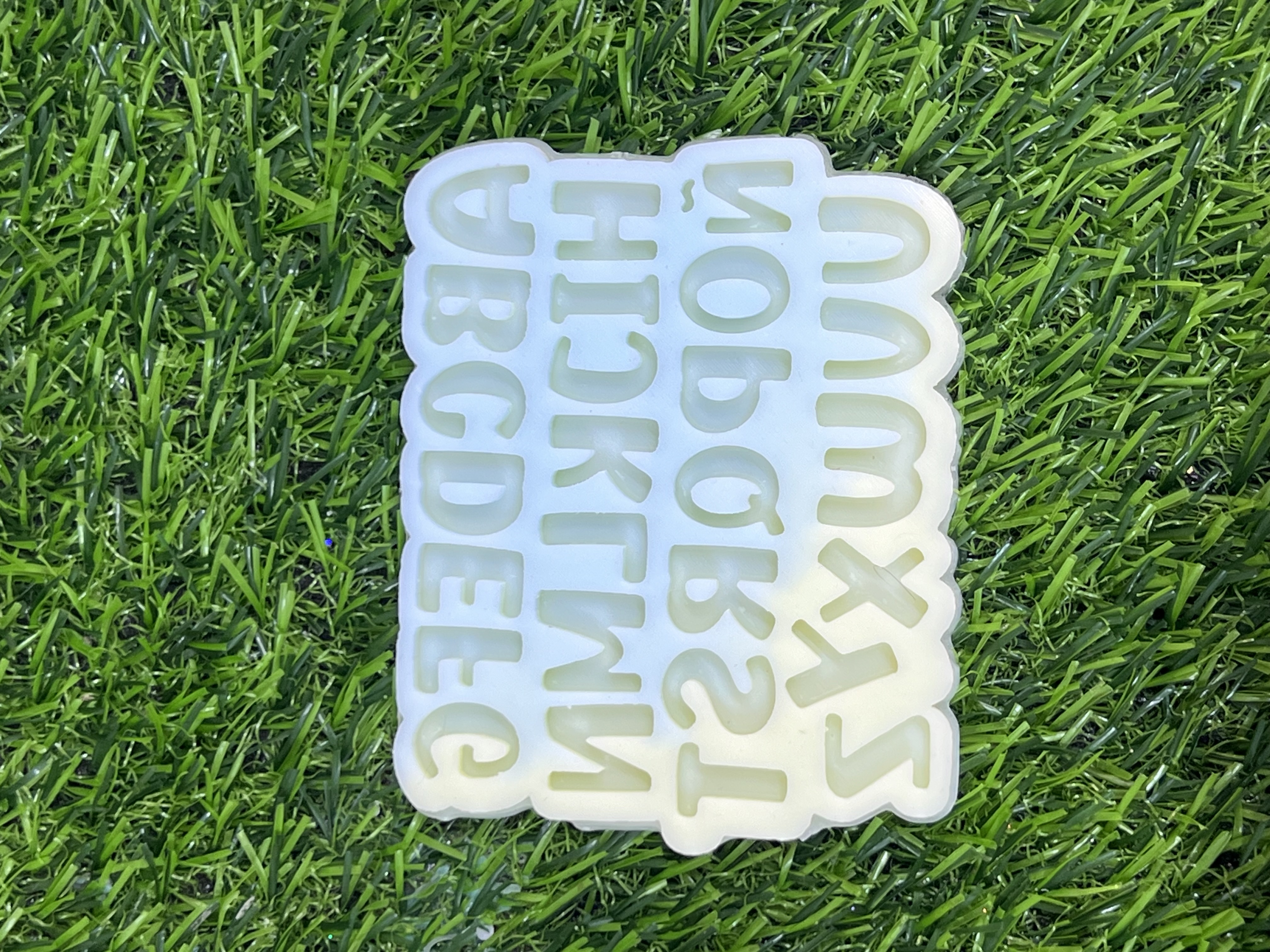 Molde Vidda Abecedario Abc Vela Resina 2cm Mvel