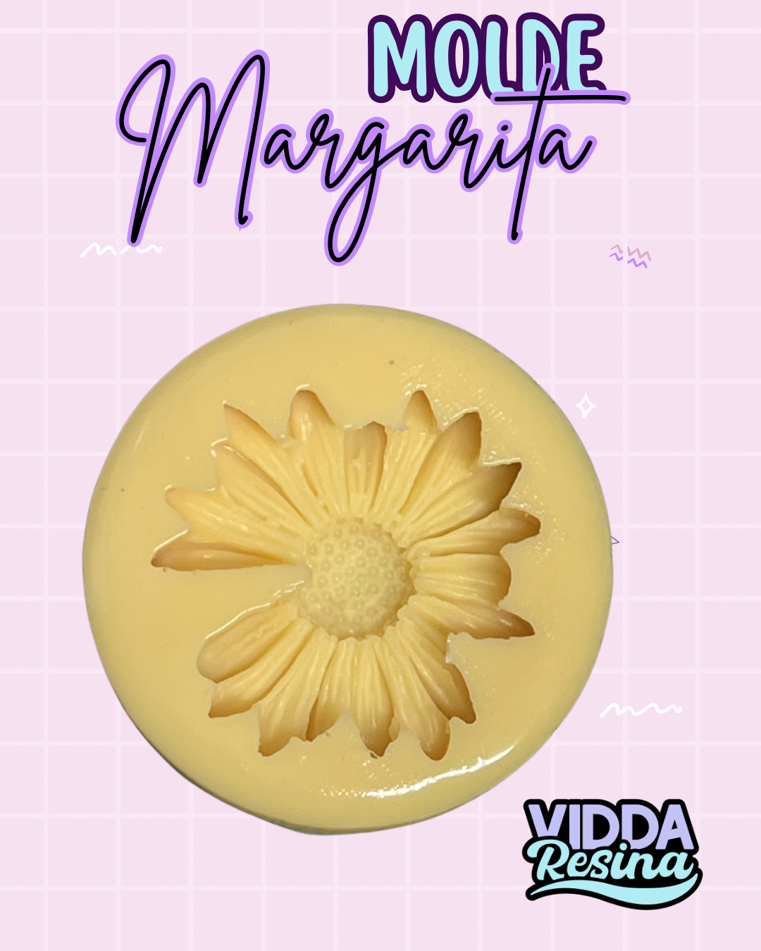 Molde Vidda Margarita Para Vela Mvel