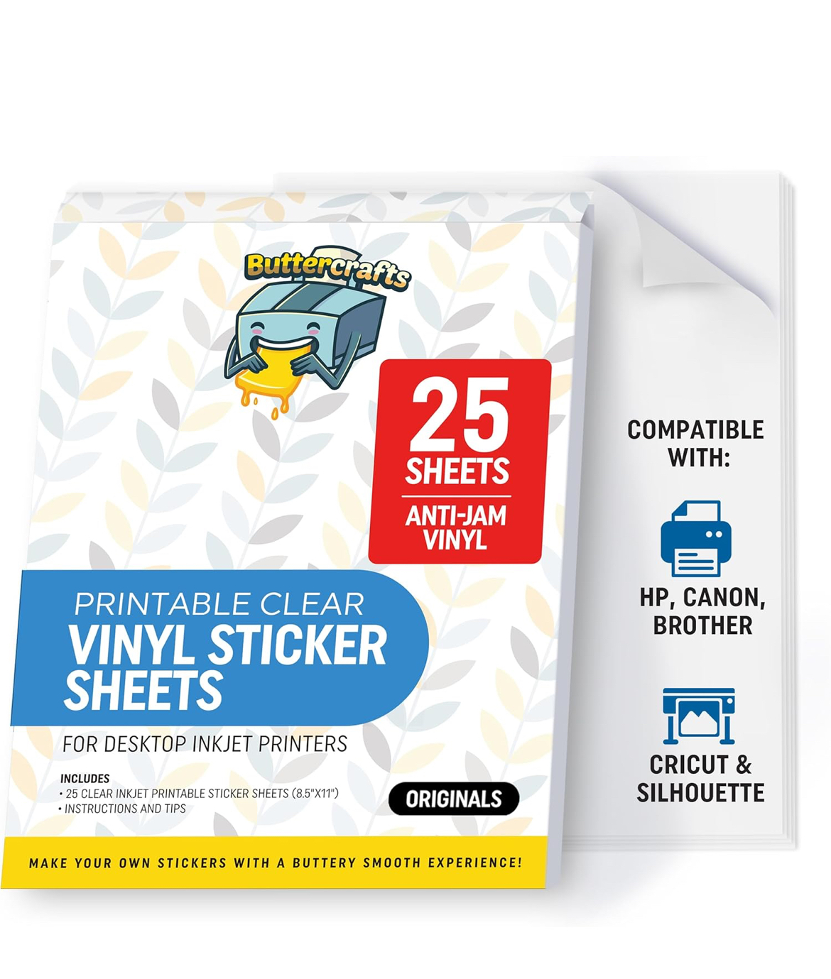 Vinyl Imprimible Transparente Paper Jam Carpeta X25