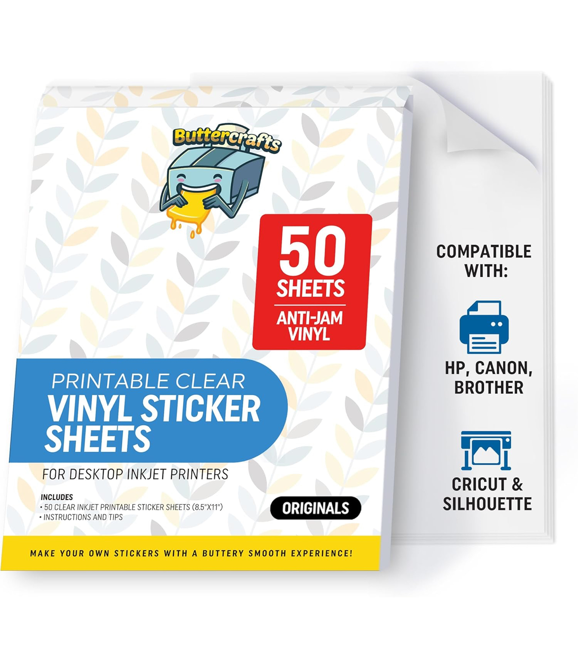 Vinyl Imprimible Transparente Paper Jam Unidad